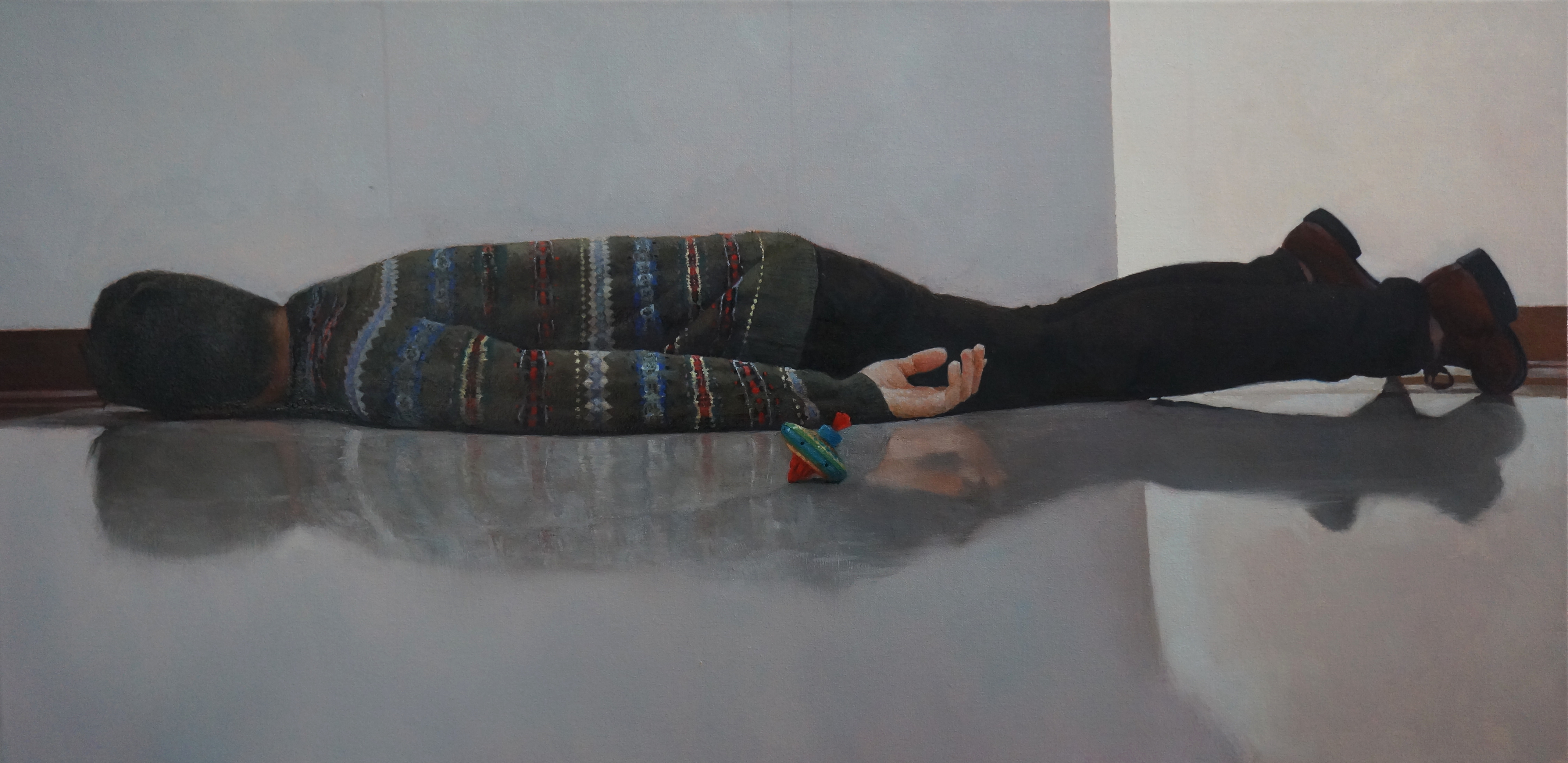 Oil on canvas, 2015, 24 x 48 in.